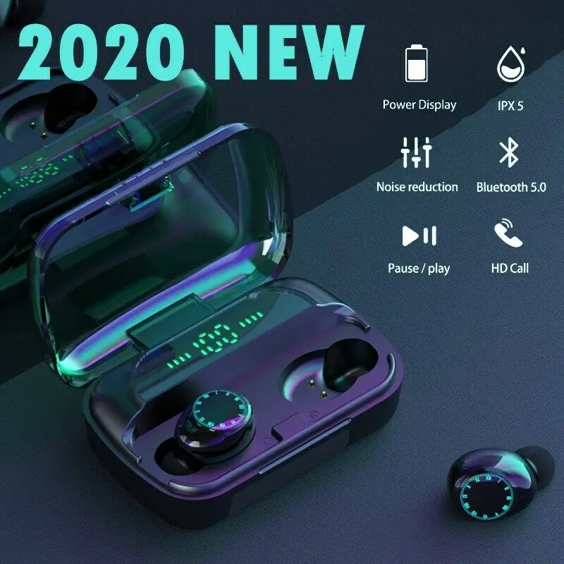 2020 F9 9 TWS беспроводной наушник Bluetooth 5 0 наушники спортивные гарнитура с микрофоном