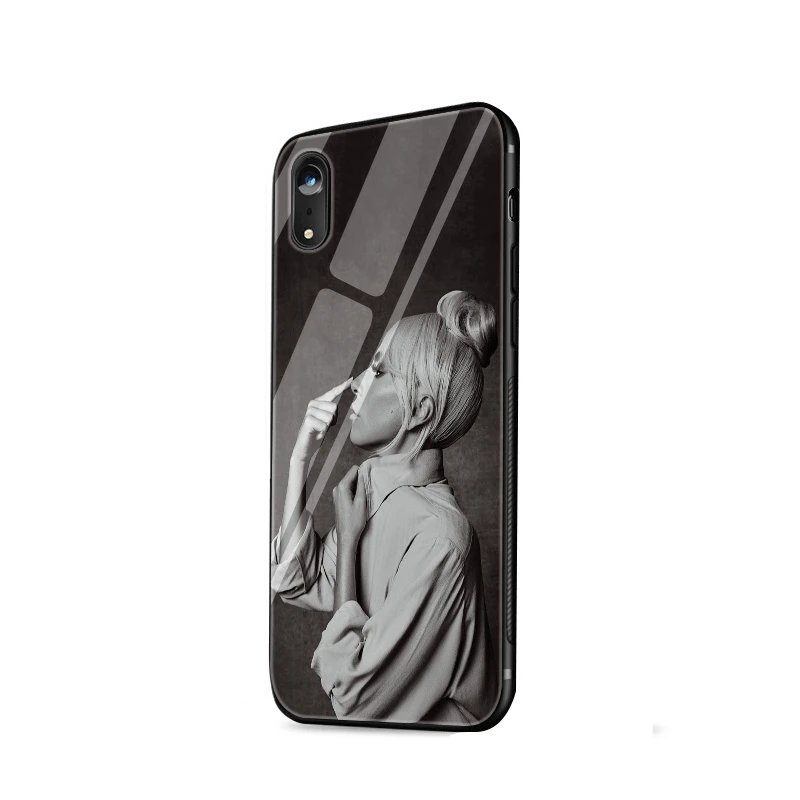 Чехол для мобильного телефона, стекло для iPhone 5 5S SE 6 6s 7 8 Plus X XS Max XR, защита корпуса Леди Гага