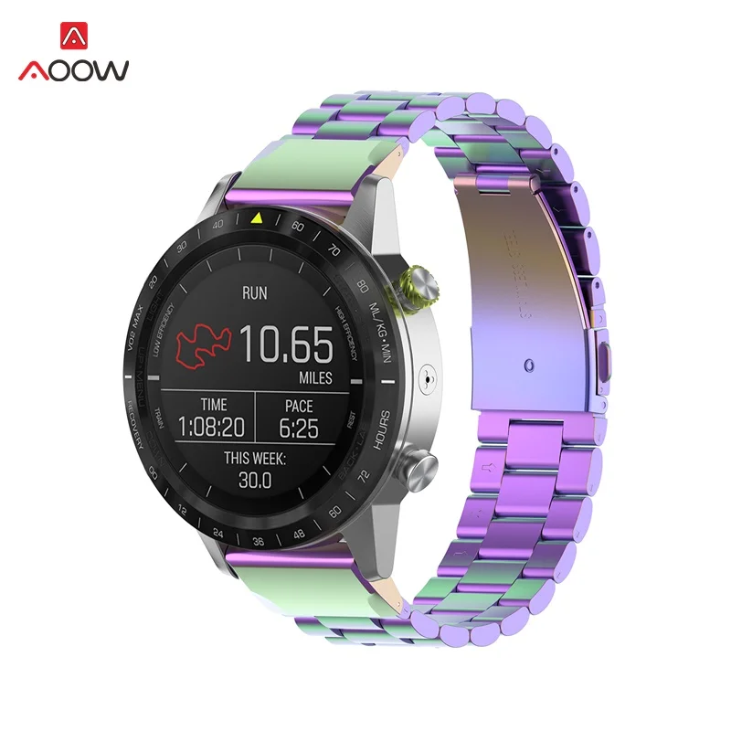 Ремешок для часов из нержавеющей стали для Garmin Fenix 6X5X5 5S Plus HR Forerunner 935 Watch Quick Release Easy fit наручный ремешок 20 22 26 мм