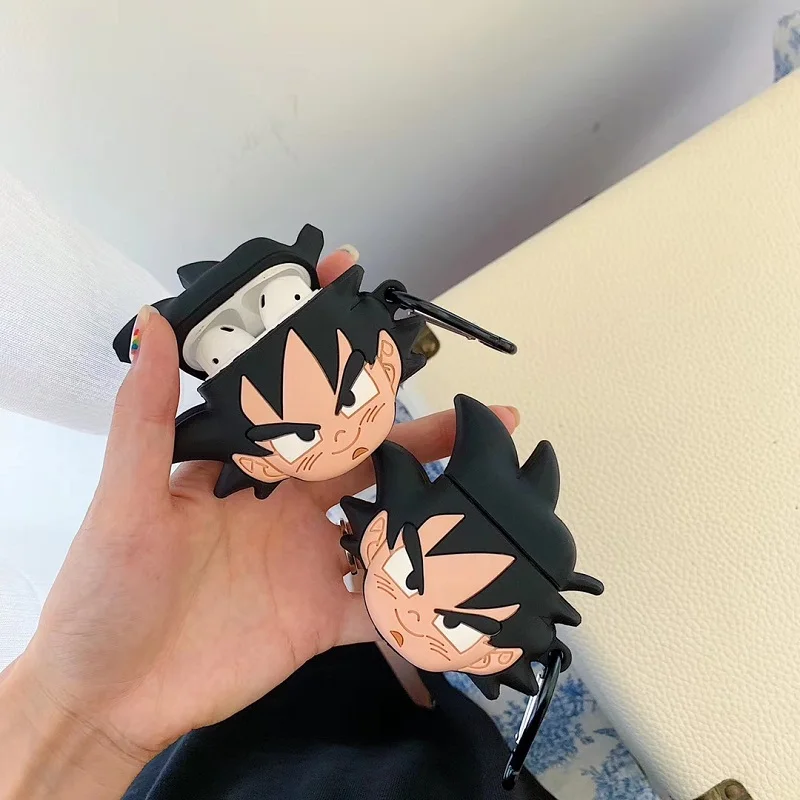 

Luxury 3D Cartoon Dragon Ball Super Z Son Goku Headphone Case For Apple airpods 1 2 case Wireless Bluetooth Earphone Case