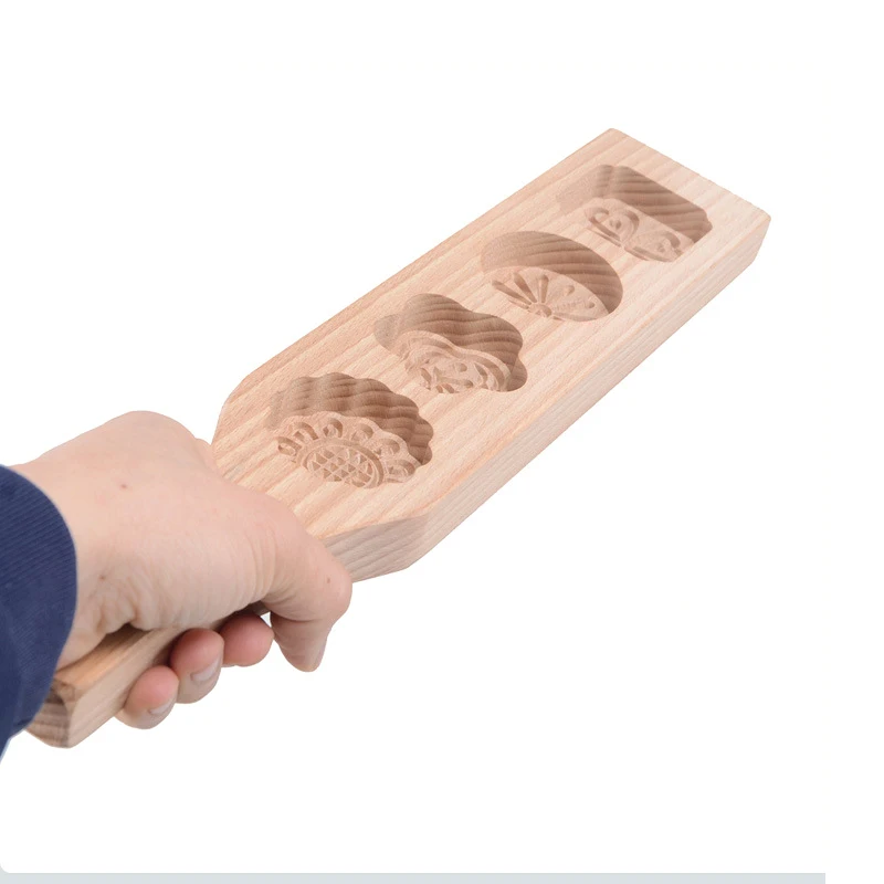 1 шт. деревянная форма для выпечки лунного торта печенья 3D цветок помадка