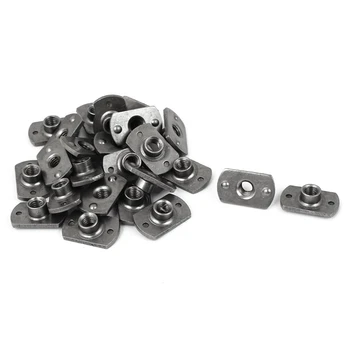 

Practical Boutique M6 Carbon Steel Slab Base T-Shaped 2 Projection Weld Nuts 25 Pcs