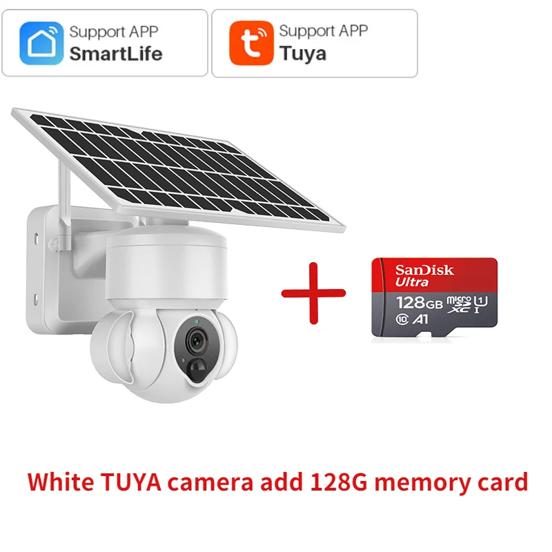 cheap home security cameras INQMEGA TUYA Camera with Solar Panel, PIR Motion Detection, Can Be Installed Separately, Video Surveillance CCTV Supports Alexa cheap outdoor security cameras Surveillance Items