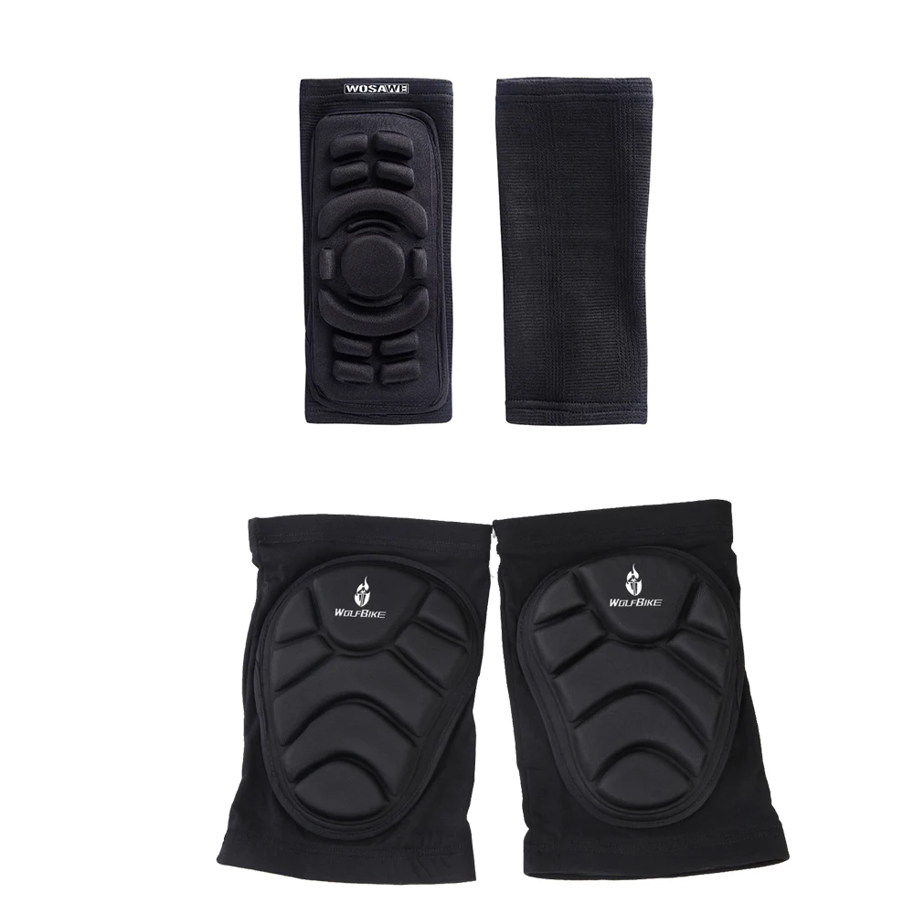Elbow and knee pads WOSAWE 4 шт./компл. EVA Налокотники и наколенники MTB велосипед защита мотоцикла Баскетбол танцы колено Скоба опорная передача протектор - Цвет: Elbow and knee pads