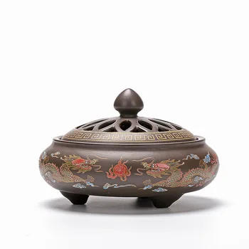 

Buddhist Incense Burner Antique Ceramic Black Room Smell Diffuser Buddha Incense Burners Bruleur Encens Home Decor New MM60XXL