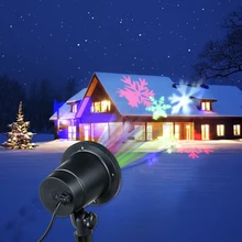 Foxanon светодиодный диско-свет водонепроницаемый DJ свет Открытый Снежинка Светодиодный прожектор для сцены для рождественской вечеринки дома Новогоднее украшение
