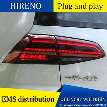 

Car Styling Tail Lamp For Volkswagen VW Golf 7 MK7 2013-2016 LED TailLight Rear Light LED Brake+Park+Moving Turn Signal Lamp