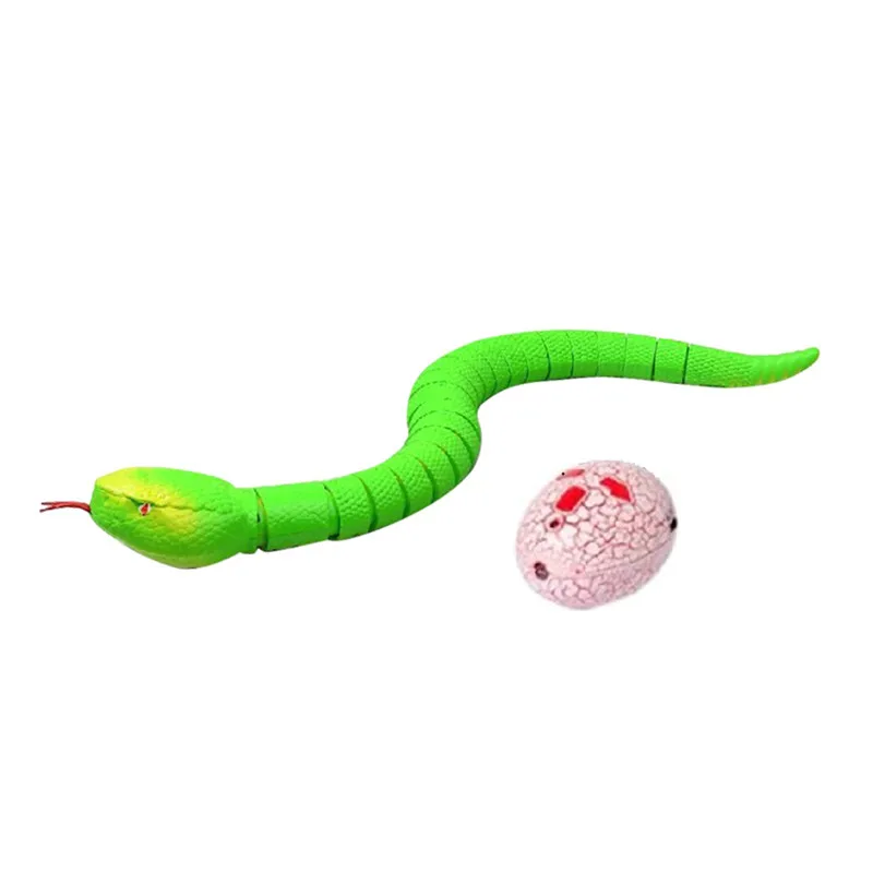 Игрушечные животные с дистанционным управлением дети дистанционного управления змея погремушка игрушка ребенок пластиковый трюк пугающая игрушка-прикол Топ подарок на день рождения - Цвет: Green