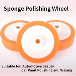 Roue de polissage pour cire de voiture, 6 pouces, 150MM, accessoires pour Machine à cirer, à polir, pour finition de peinture, boule éponge 