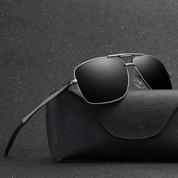 

L.Viscount Polarized Sunglasses Men New Fashion Eyes Protect Sun Glasses With Accessories Male driving goggles oculos de sol