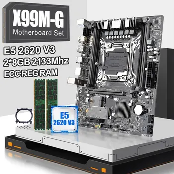 

X99MG 2011-3 motherboard set with 2*8gb DDR4 2133MHZ ECC GRE RAM and XEON E5 2620V3 2.4Ghz 6 cores/12 threads