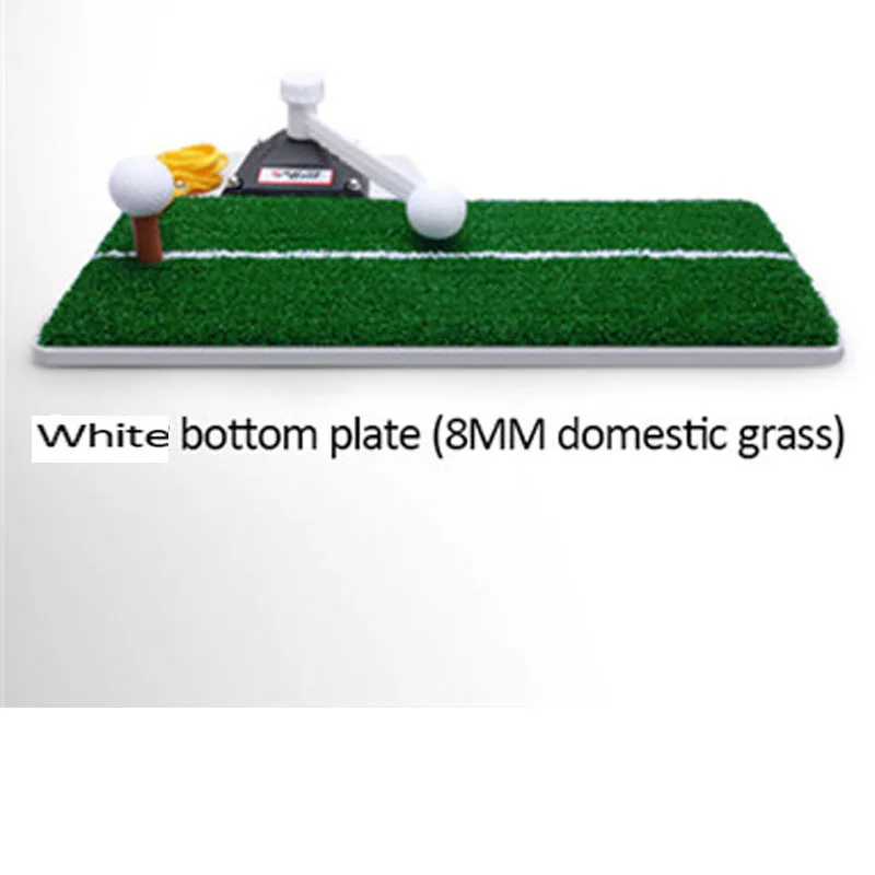 8mm grass white base Trainers Golf Practice Device Durable Indoor Golf Swing Mat Golf Swing Trainer Mat Golf Training Aids - Цвет: 8mm grass white base