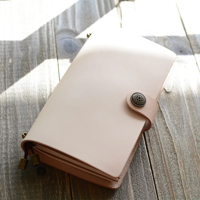 Leather Traveler's Notebook Diary Magazine Vintage Handmade Leather Gift Business Office Notebook