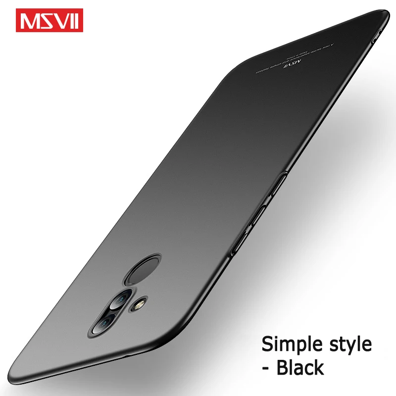 Для huawei mate 20 Pro X чехол Msvii тонкий матовый Coque mate 20 Lite чехол Жесткий PC чехол для huawei mate 20 Lite X Pro чехол s - Цвет: Simple Black