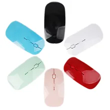 Ультра тонкая USB оптическая беспроводная мышь 2,4G приемник супер тонкая мышь беспроводная компьютерная ПК ноутбук Настольный