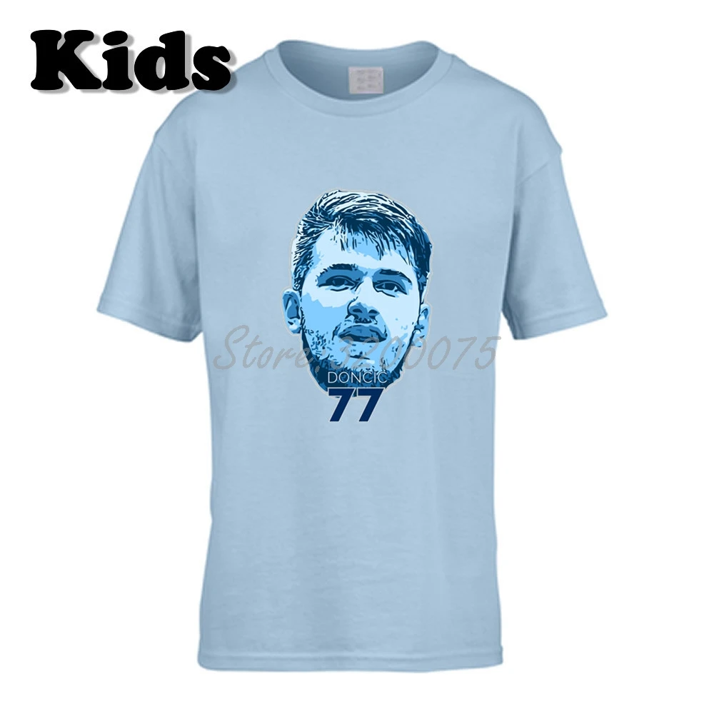 23 Детская футболка MVP Luka Doncic 77 одежда футболка с далласом футболка для мальчиков и девочек Футболка с круглым вырезом W19102617 - Цвет: 23