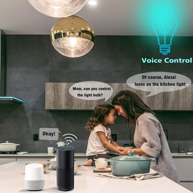 Boaz Smart Wifi E14 E12 E26 E27 светильник-свеча, лампа с дистанционным управлением, умный светильник с регулируемой яркостью Alexa Echo Google Home IFTTT Tuya