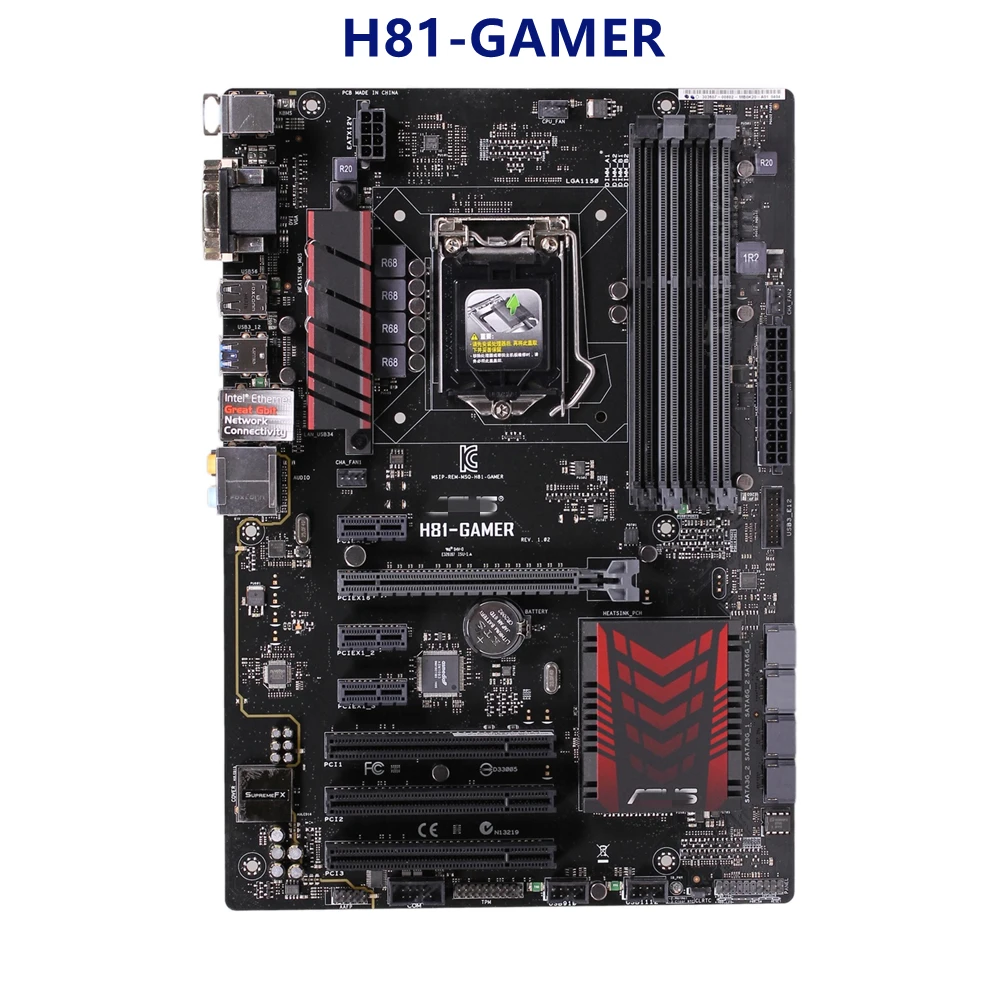 for asus H81 GAMER Motherbaord LGA 1150 Core i7/i5/i3 DDR3 16GB Intel
