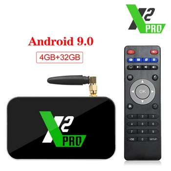

X2 PRO Android TV Box DDR4 4GB 32GB Smart Android 9.0 IPTV Box Amlogic S905X2 2.4G 5G WiFi 1000M 4K HD Set Top Box Media Player