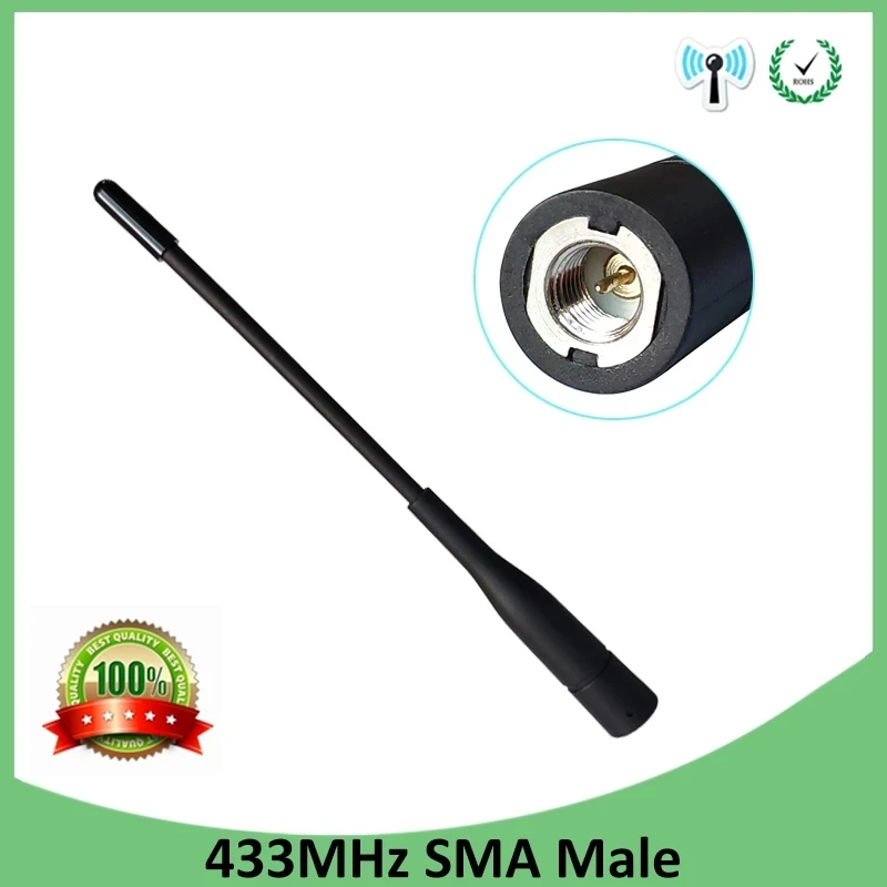 Walkie talkie wireless 433MHz antenna 2pcs pbx headset SMA Male Connector antena 433 mhz antenne directional waterproof antennas |