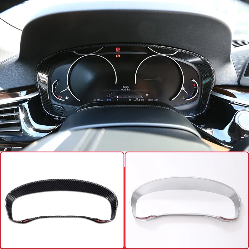 

For BMW 5 Series G30 2018-2021ABS Chrome Car Dashboard Decoration Frame Dial Ring Trim Interior Modification Sticker Accessories