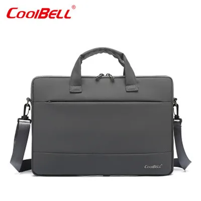 COOLBELL многофункциональная сумка через плечо 15 дюймов ручная сумка для ноутбука ультра-тонкие водонепроницаемые деловые сумки - Цвет: GREY