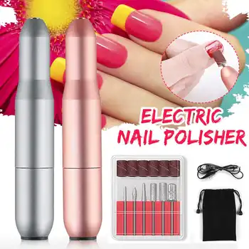 

15000RPM USB DC5V Mini Portable Electric Nail Polisher Pen Speed Adjustable Drill Polishing Machine Grinder Polisher Manicure