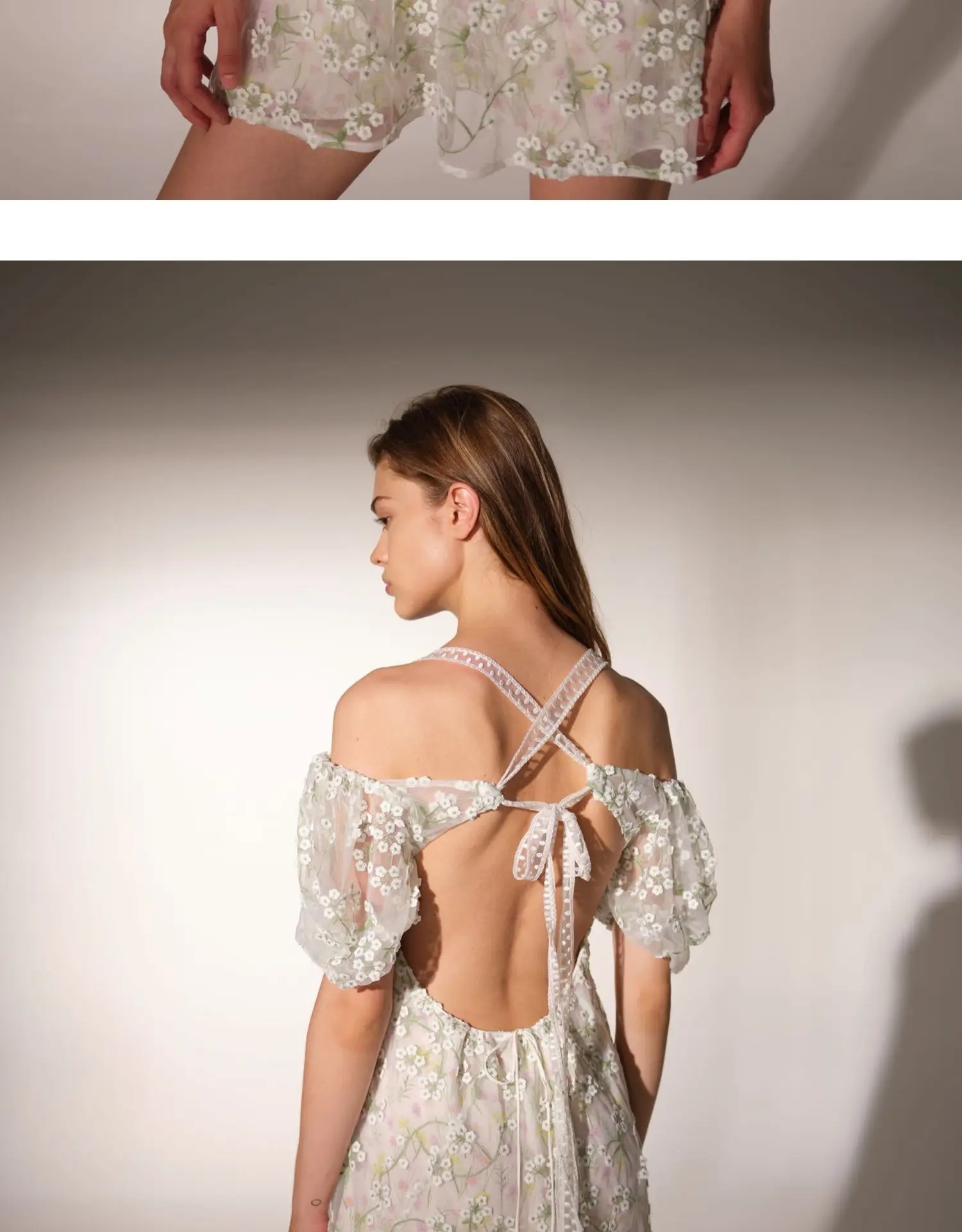 EASYSMALL For love lemons, женское платье, модное, сексуальное, открытая спина, высокое качество, Цветочная вышивка, вечерние платья с высокой талией