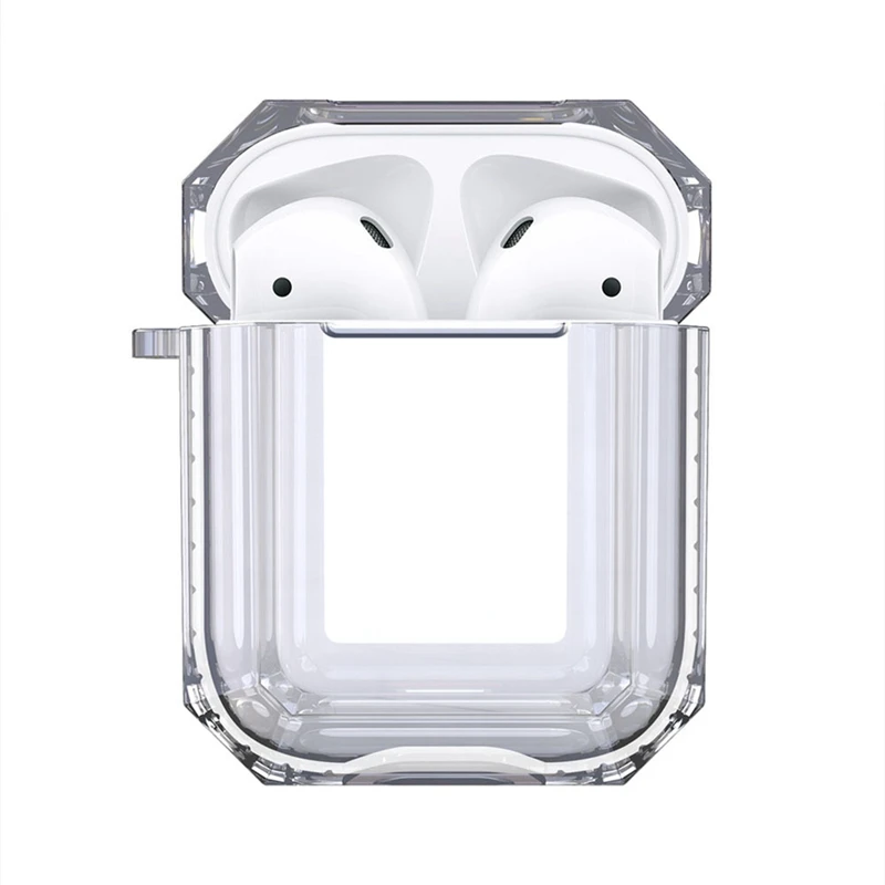 Для Apple AirPods 1/2 чехол сумка чистый прозрачный пластик противоударный защитный чехол для AirPods 1/2 чехол для наушников Аксессуары