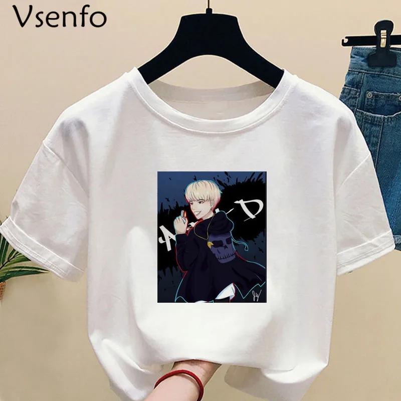 Funny Agust D Fanart Art Print T-Shirt Harajuku Tshirts Female AgustD T-shirt Summer Funny Graphic Tees Women's Tops