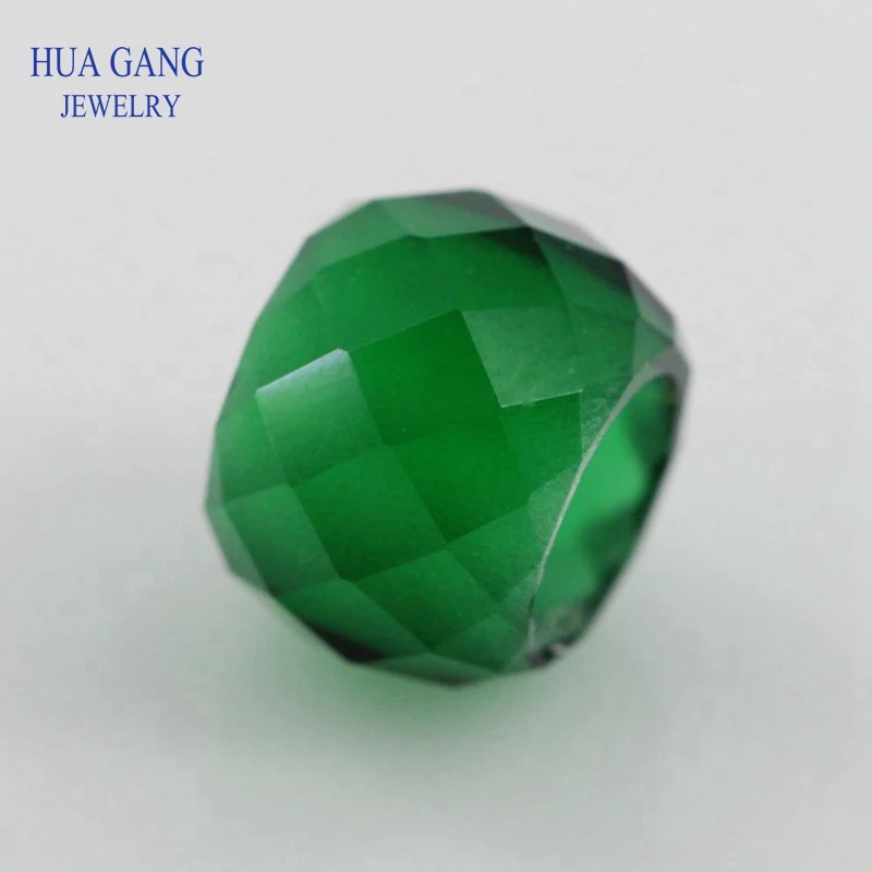 

Green Glass Stone Shape like Beads On an Abacus Beads Synthetic Gemstone For Jewelry Making Bracelet Necklace DIY Gems