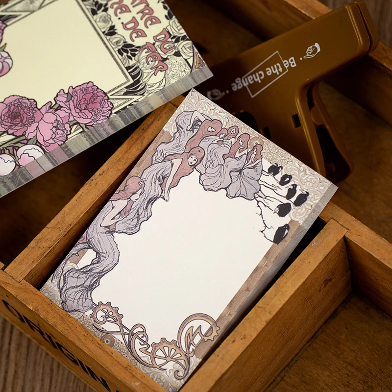 100 х винтажная садовая серия заметка с растениями и цветами клейкая бумага для