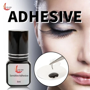 

Professional Eyelash Extension Glue,Black Prevent Allergy Glue Long Lasting 5ML Low Odor Adhesive Lash Extension Glue