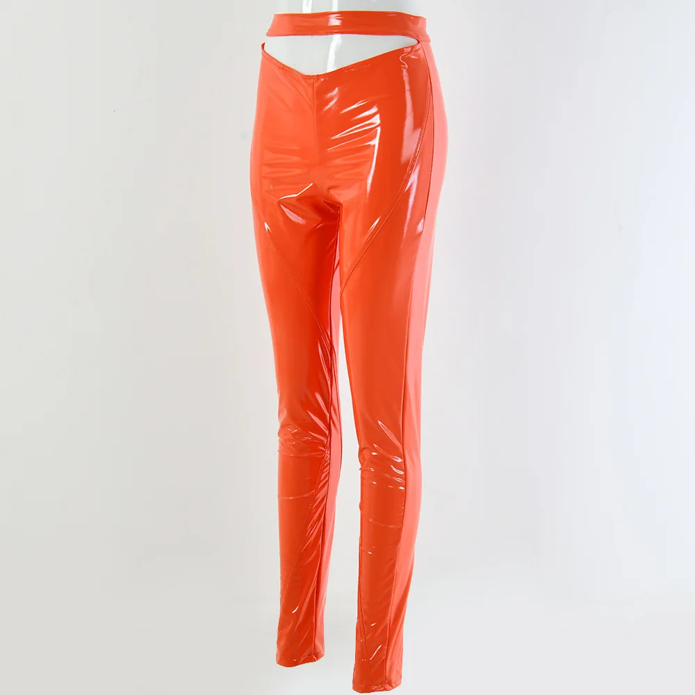 Длинные Сексуальные женские брюки Pantalon Femme, высококачественные женские штаны, штаны бодикон из искусственной кожи, женские брюки