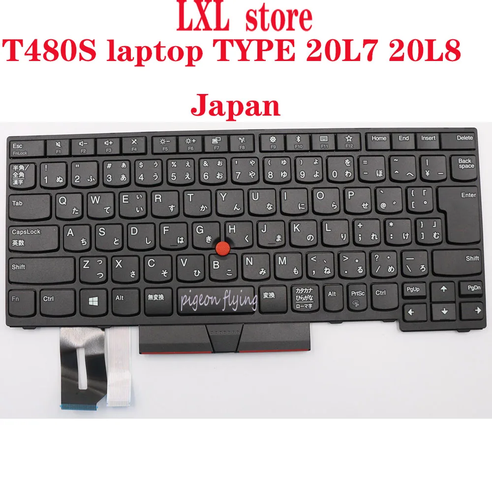 SN20P33060 для ThinkpadT480S Клавиатура для ноутбука 20L7 20L8 Япония без подсветки FRU 01YP270 01YP430 01YP510 01YP350 ТЕСТ ОК