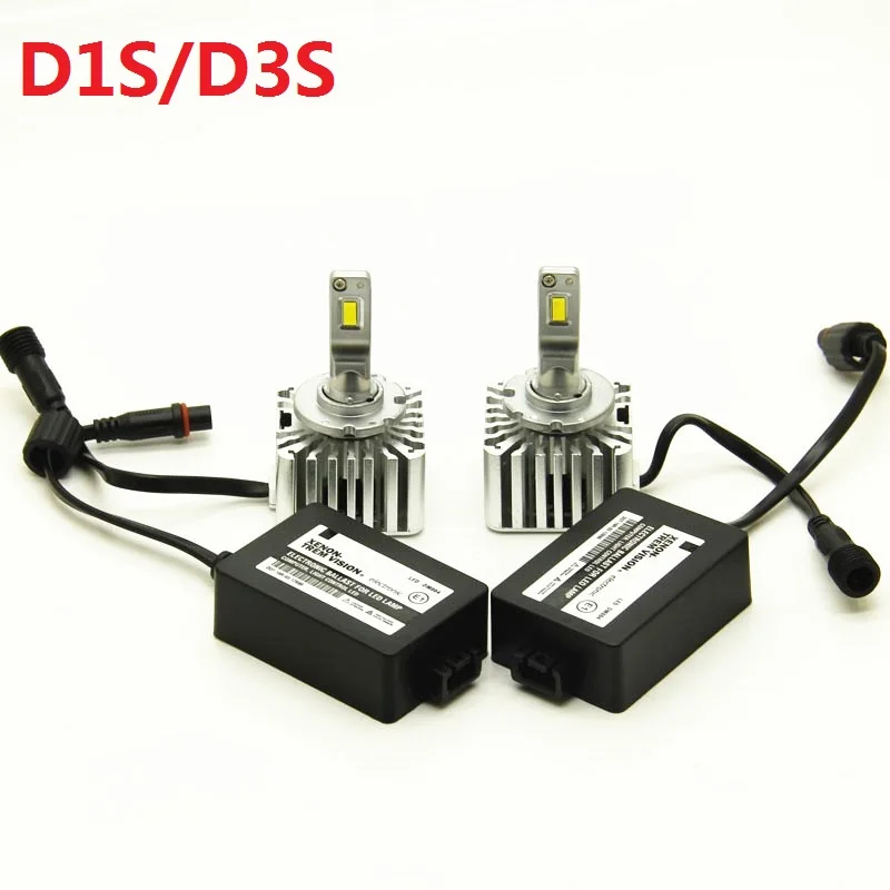 Canbus без ошибок 55 Вт 12 В Авто D2S светодиодный головной D3S D4S plug and play OEMD светодиодный фонарь