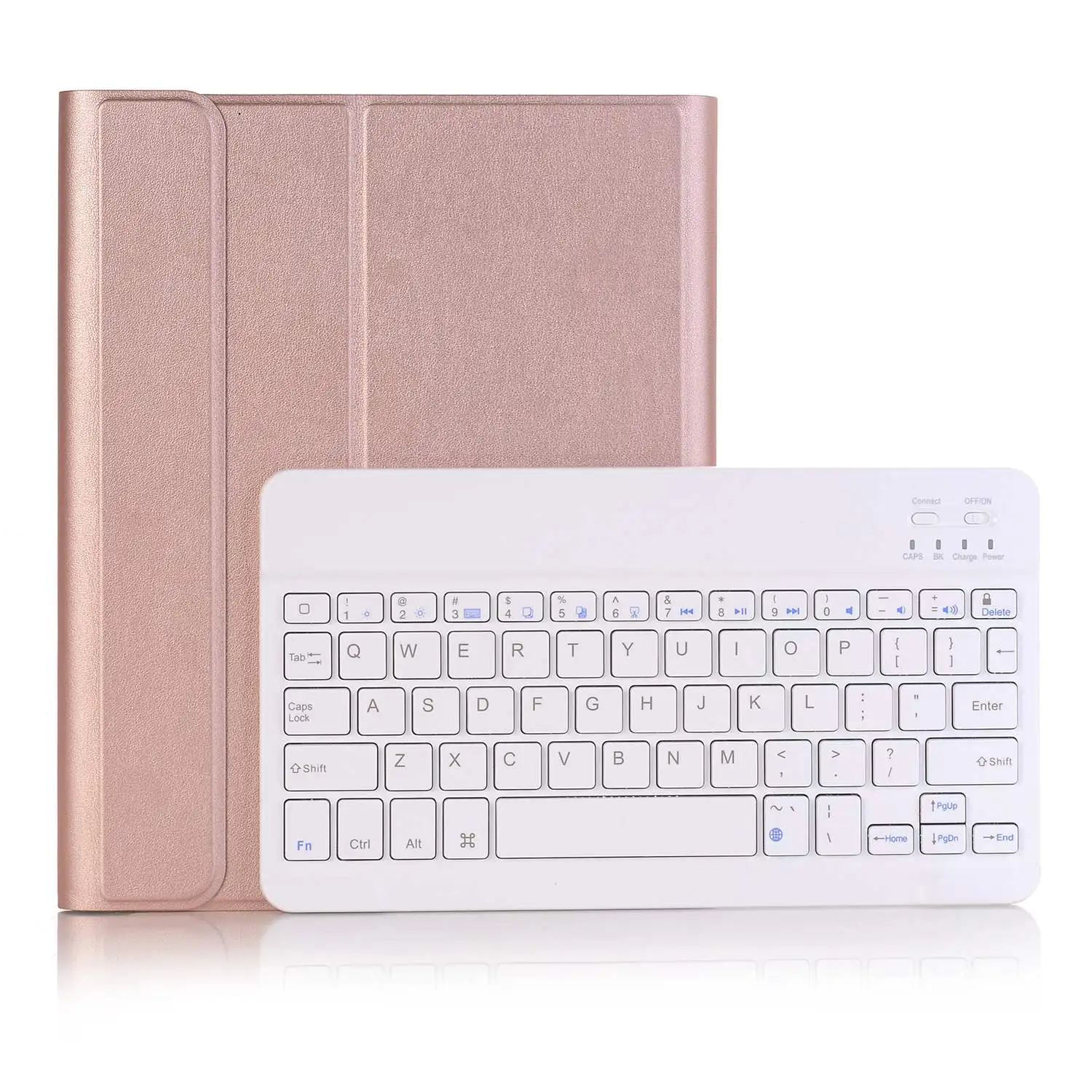 Чехол для клавиатуры 9,7 для Ipad(6Th Gen), Ipad(5Th Gen), Ipad Air 2/Air, ультратонкий съемный защитный чехол - Цвет: Rose Gold