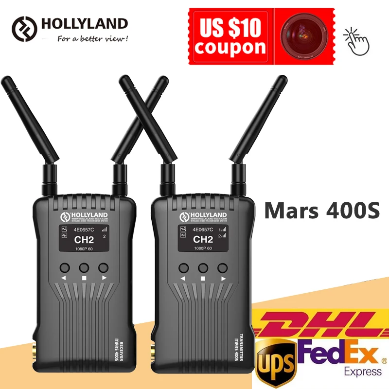 

HOLLYLAND Moma Mars 400S 400FT Transmission HDMI SDI 1080P for DSLR Camera Image Photo Wireless HD Video Transmission Receiver