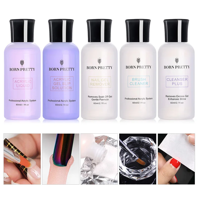 Acrylic Varnish Nail-Tool Gel Slip-Solution Extension-Carving Born-Pretty 60ml Quick-Cleaning