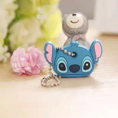 1 шт. силиконовый защитный чехол для ключей с мультипликационным принтом брелок