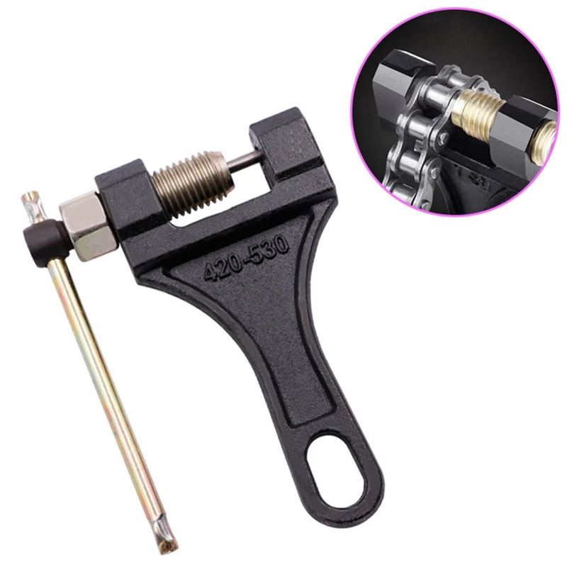 Motorcycle Tricycle Chain Remover Professional Chain Disassembly Tool for Motorbike Chain Removal Motorcycle Accessories plumbing tools angle stop wrench angle stop removal tool for professional plumber plumbers wrench tools for installing a new