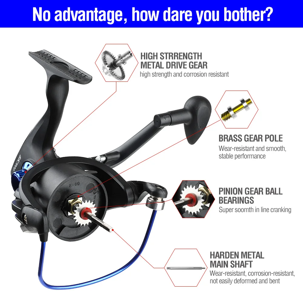 DONQL Saltwater Fishing Reel Spinning High Speed 5.5.1 3+1 Ball Bearing Fish Line Reels Carp Fishing Wheel 1000-7000 Series Tool001 (6)