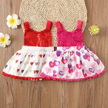 

Infant Kids Baby Clothing Sleeveless Tassel Cotton Patchwork Jumpsuit Summer Backless Sequins Decoration Linked Skirt Bodysuit