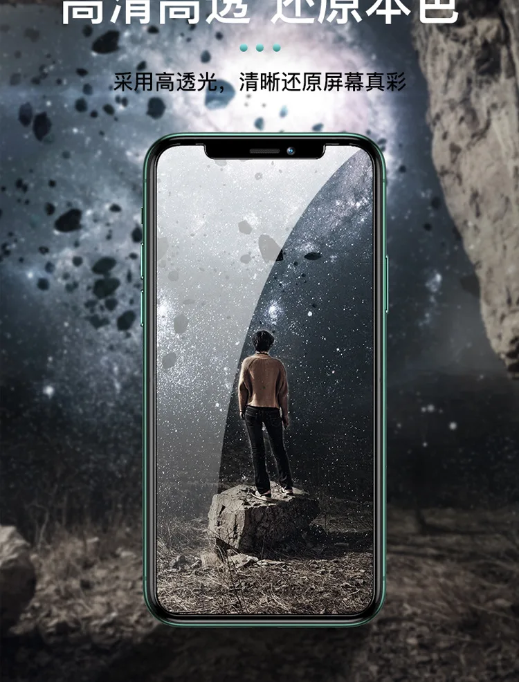 [4 шт.] подходит для Iphone11/Iphone11pro закаленное стекло высокой четкости 11 Promax ударопрочная пленка