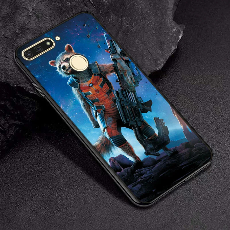 Чехол для huawei Honor 7C, русская версия, 5,7 дюйма, чехол, черный, TPU, чехлы для телефона, енот, для Honor 7A Pro, чехол Y6 Prime, чехол - Цвет: TPUBLK678