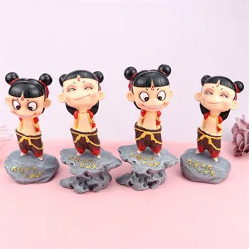 

CARTOON ANIME NEZHA ART SCULPTURE DECORATION NUZAR RESIN CRAFTS FIGURINES ORNAMENTS CREATIVE HOME DECORATION GIFT R4837
