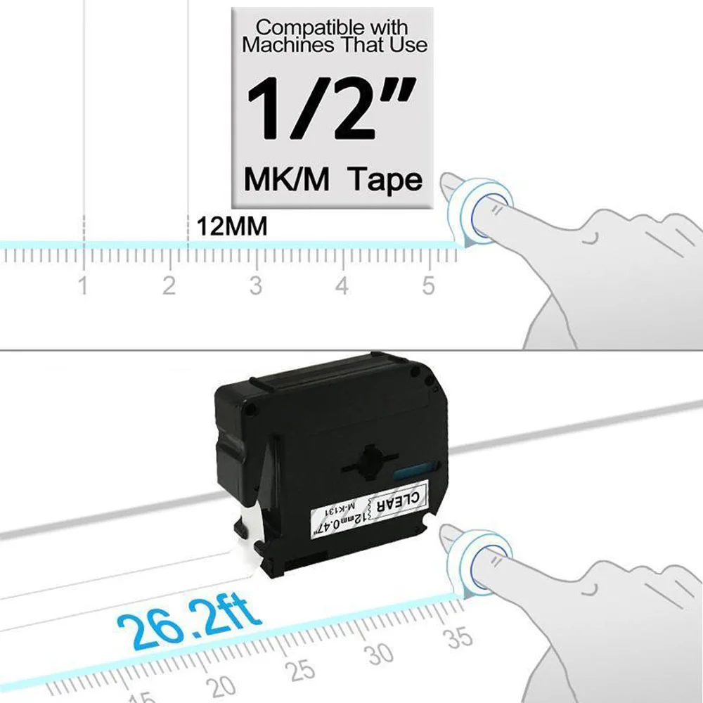 Для Brother P-Touch PT-85 Ленточные ленты Замена 1 шт. для M-K231 MK-231