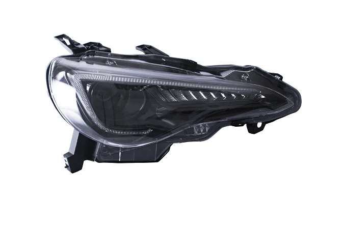 VLAND factory for car head lamp for 86 headlight 2013 for Subaru BRZ head light with moving signal - Цвет: Black