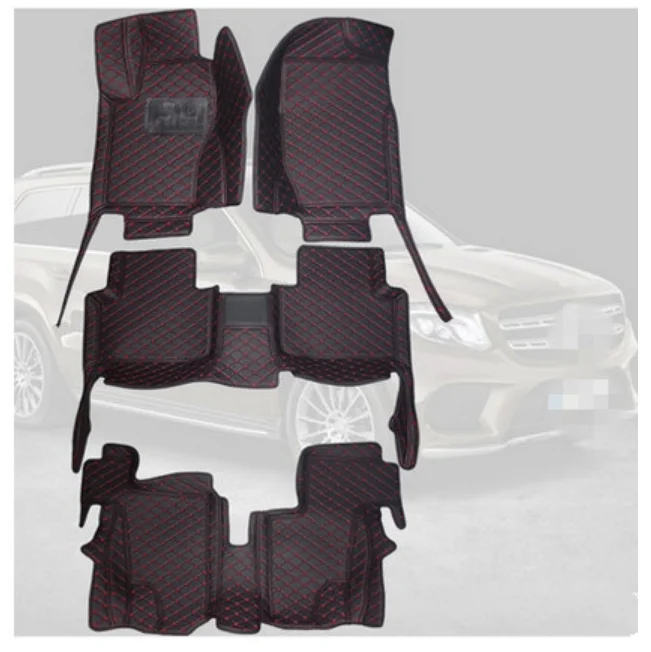 

Special car floor mats for Mercedes Benz GLS Class 7 seats 2019 waterproof durable car carpets for GLS 2018-2016