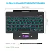 Russian Spanish Ultra Slim 7 Colors LED Backlit Wireless Bluetooth Keyboard For iPad mini 7.9 keyboard For Android For Windows ► Photo 2/6